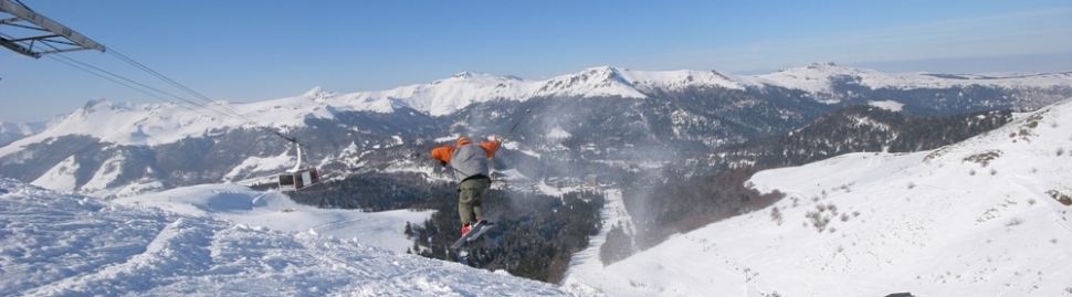 banniere station ski le lioran