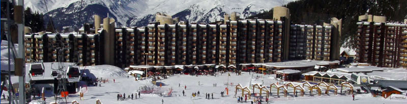 banniere station ski la plagne